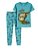 Pijama Camiseta e Calca Azul Dinossauro - 12 meses - Imagem 1