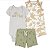 Trio Body, Shorts e Romper Dinossauro  - Recém Nascido - Imagem 1