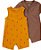 Kit Romper Marrom Abacaxi - 12 meses - Imagem 1
