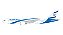 GeminiJets 1:400 El Al Israel Airlines B777-200ER 4X-ECE (new livery) (pré-venda) - Imagem 1