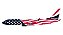 GeminiJets 1:400 Southwest Airlines B737 MAX 8 N8719Q ("Liberty One"/"America250" (flag liv.)) (pré-venda) - Imagem 1