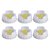 Kit 6 Bicos Bisnaga de Molhos FIFO Silicone Amarelo - Imagem 1