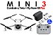 Drone DJI Mini 3 + Controle sem Tela + Fly More Kit Plus (Versão Nacional) - Imagem 1