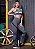 Calca Legging Keep Moving Mescla Com Silk Preto Emborrachado - Hardyn Fitness - Imagem 4