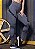 Calca Legging Keep Moving Mescla Com Silk Preto Emborrachado - Hardyn Fitness - Imagem 1