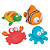 Bichinhos de Banho Oceano - Imagem 1