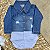 Body Camisa Jeans Manga Longa - Imagem 1