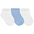 Kit 3 Pares de Meias Bebê Masculino Liso - Imagem 1