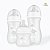 Kit 3 Mamadeira Anticólica Easy Flow Nuvem Buba 120-270-330ml - Imagem 1