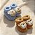 Kit 2 Sapatinhos Bebê de Tricô c/ Aplicação 3D Urso Recém-nascido - Imagem 1
