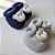 Kit 2 Sapatinhos Bebê de Tricô c/ Aplicação 3D Urso Recém-nascido - Imagem 6