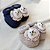 Kit 2 Sapatinhos Bebê de Tricô c/ Aplicação 3D Urso Recém-nascido - Imagem 1