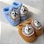 Kit 2 Sapatinhos Bebê de Tricô c/ Aplicação 3D Urso Recém-nascido - Imagem 5