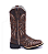 Bota de Couro Texana Feminina Brilho Glitter - Imagem 3