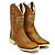 Bota Texana Americana Sola Bege Bandeira - Imagem 1