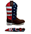 Bota Texana Country Americana Sola Branca com Bainha e Faca - Imagem 4