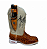 Bota Texana Country Aramado Cavalo Sola Branca com Bainha e Faca - Imagem 2