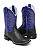 Bota Texana Azul e Preta Avestruz - Imagem 3