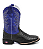 Bota Texana Azul e Preta Avestruz - Imagem 2