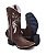 Bota Texana Bordado Mandala Couro Crazy Horse Feminina - Imagem 4