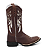Bota Texana Bordado Mandala Couro Crazy Horse Feminina - Imagem 2
