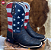 Bota Texana Country Escamada Americana Sola Preta - Imagem 4