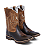 Bota Texana Country Sola Jump Couro Marrom Reforçada - Imagem 4