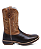 Bota Texana Country Sola Jump Couro Marrom Reforçada - Imagem 2