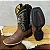 Bota Texana Tradicional Couro Verde Petròleo Bordado Branco - Imagem 4