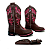 Bota Texana Feminina Senhora Aparecida Rosa Bainha e Faca - Imagem 2