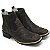 Botina Masculina Country Couro Escamada Marrom - Imagem 1