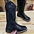 Bota Texana Country Feminina Preta Florência Cano Longo - Imagem 2