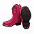 Bota Texana Rosa Infantil - Couro Flay | Bordado Rosa Produto sob encomenda. - Imagem 2