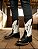 Bota Texana Couro Nelore Preto e Branco - Imagem 4