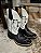 Bota Texana Couro Nelore Preto e Branco - Imagem 5