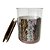 Pote Hermético Acrílico e Tampa Imitação Bambu - 700ML e 450ML - Imagem 2