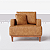 Poltrona para sala de couro Allure - Imagem 3