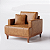 Poltrona para sala de couro Allure - Imagem 1