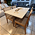 Mesa de Jantar Madeira Maciça com 4 Cadeiras Estofadas e com Tela - Imagem 5