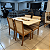 Mesa de Jantar Madeira Maciça com 4 Cadeiras Estofadas e com Tela - Imagem 1
