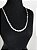Colar Choker Trançada 3 Fios em Prata 925 5mm 40cm - Imagem 1