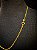Corrente Piastrine 2,2mm Banhado a Ouro 18k 60cm - Imagem 2