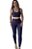 Conjunto Legging + Top Marinho - Imagem 1