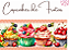 Tricoline digital Cupcakes de frutas (0,55cm x 1,50) - Imagem 3