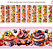 Tricoline digital Cupcakes de frutas (0,55cm x 1,50) - Imagem 2