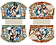 Kit Nécessaire Natalina em tricoline digital I (6 unidades) - Imagem 2