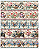 Tricoline digital Vintage (0,55cm x 1,50 de largura) - Imagem 1