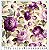 Tricoline floral para compose Lilás (55cm x 1,50) - Imagem 1