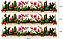 Decalques têxtil floral (3 faixas) - Imagem 1
