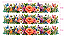 Decalques têxtil floral ( Kit com 3 faixas) - Imagem 1